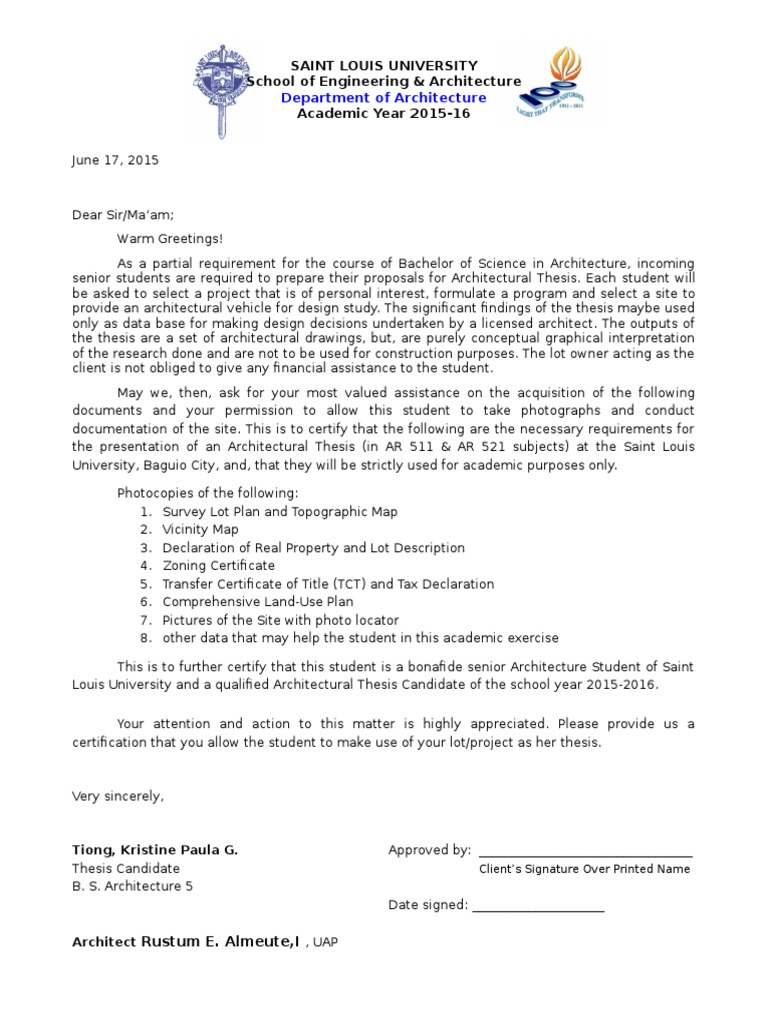 Letter of permission to conduct the study meaning image