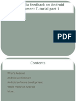 SynapseIndia Feedback on Android Development Tutorial Part 1