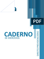 CADERNO DE EXERCÍCIOS DE DIREITO PREVIDENCIÁRIO