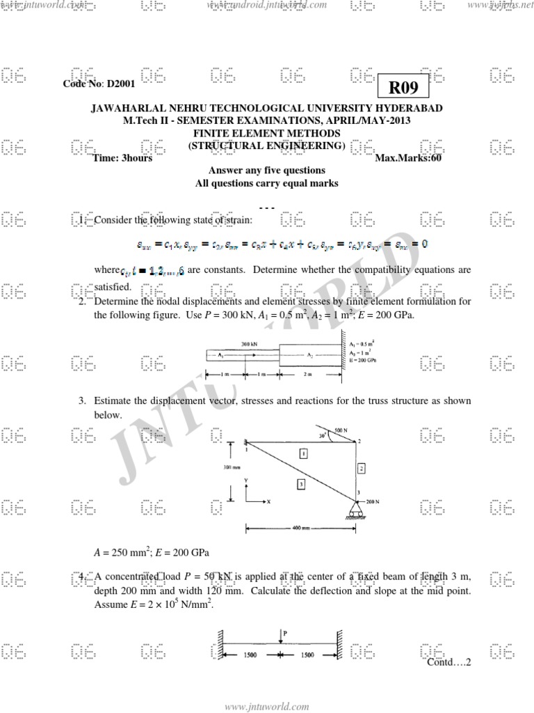 Finite Element Methods | PDF | Finite Element Method | Stress (Mechanics)