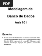 Aula 001 - Modelagem de BD