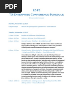 Download 2015 T3 Enterprise Agenda by T3Conferences SN275602295 doc pdf