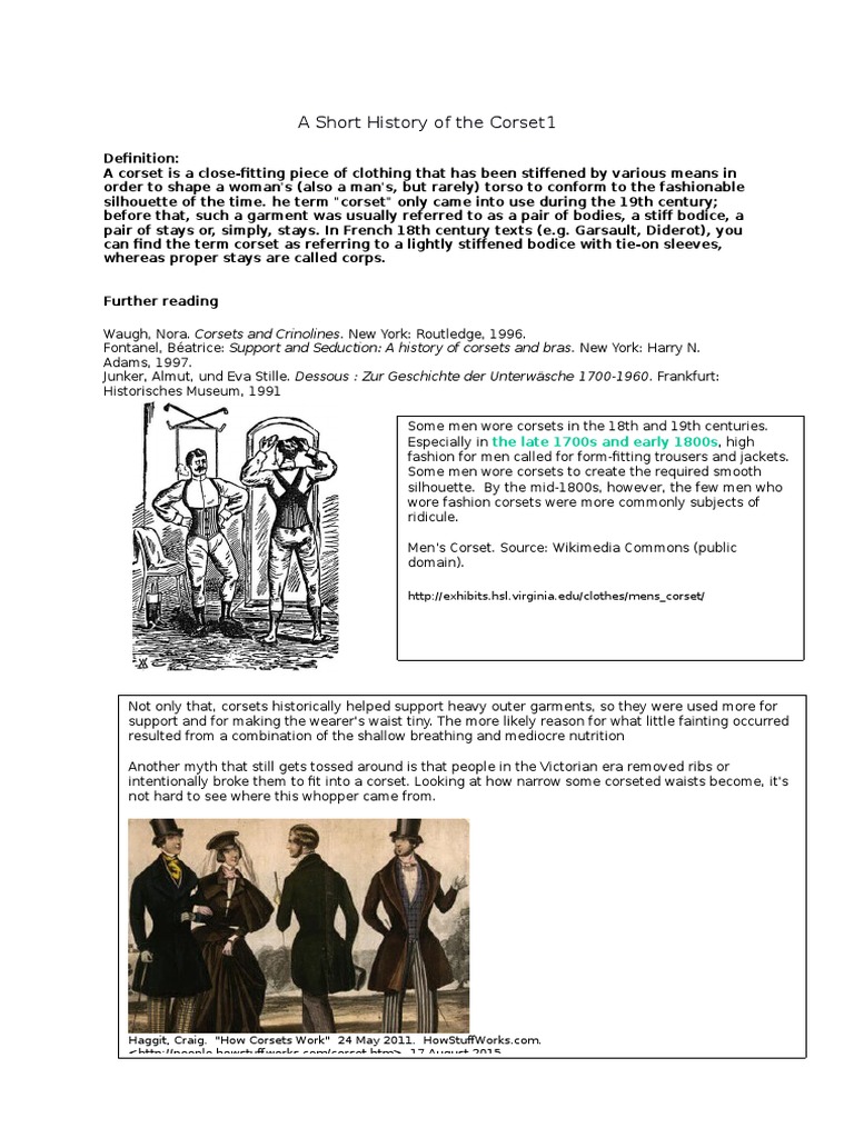 Corset (Research), PDF, Corset