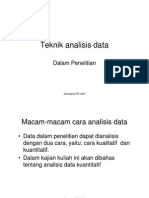Teknik Analisa Data