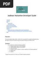 Aadhaar Hackathon Developer Guide