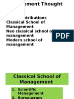 Final - Schools of Management Thought