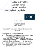 Akidah TPMuslim - Tajuk 2.CTU101.Jul - Nov.09