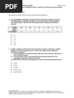 AP Statistics Practice Exam 