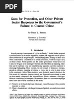 Bruce Benson Guns for Protection