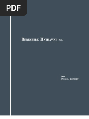 Berkshire Hathaway Annual Report Berkshire Hathaway Economies