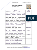 99 Top IELTS Collocations