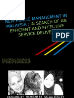 New Public Management in Malaysia