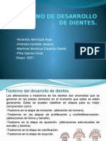 Trastorno de Desarrollo de Dientes 