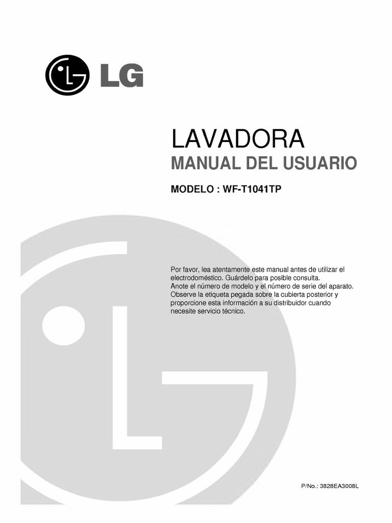 Manual De La Lavadora Lg