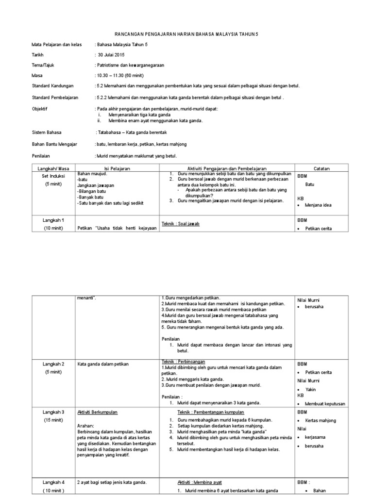 Kata Ganda Berentak Pdf