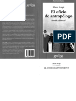 AUGE, M.  El Oficio De Antropologo.PDF