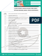 Checklist Pontos para Estimar Os Custos Receitas e Lucro de Um Event