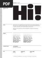 AGILE typography Font