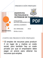 Costo de Producción Privado