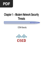 CCNA Security - Chapter 1 - Modern Network Security Threats PDF