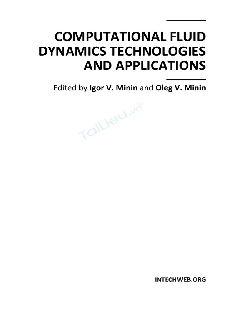 Computational Fluid Dynamics Technologies and Applications 6654 PDF