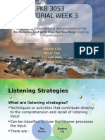 Techniques and Activities Teaching Listening