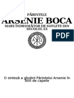 O Sinteza a Gandirii Pr. Arsenie Boca in 800 Capete