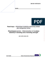 SNI ISO 16978-2010 Panel Kayu - Penentuan Modulus Elastisitas Lentur