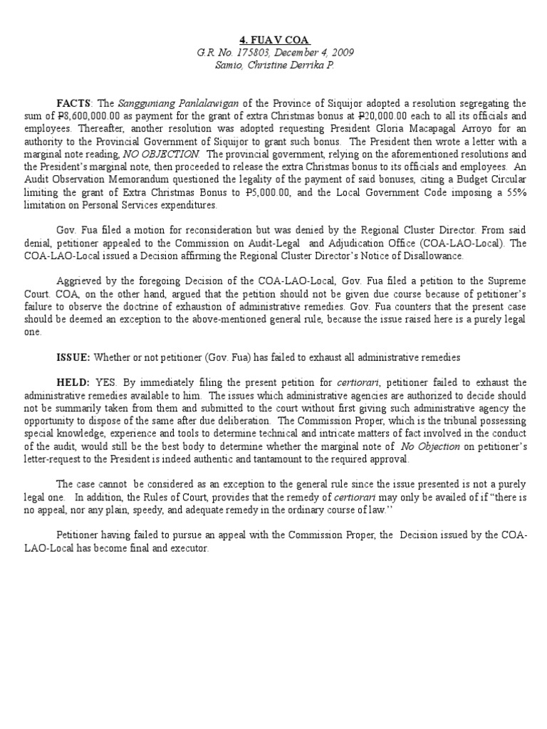 Supreme Court Rules Governor Failed to Exhaust Administrative Remedies