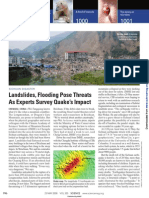 Landslides, Flooding Pose Threats As Experts Survey Quake's Impact