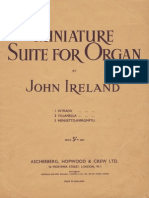 Ireland Miniature Suite For Organ