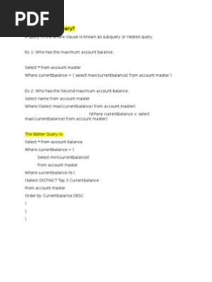 What is a Subquery