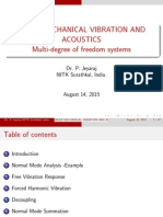 Me420 Mechanical Vibration and Acoustics Multi-Degree of Freedom Systems