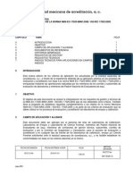 MP FE005 Criterios de Aplicacion NMX EC 17025 IMNC 2006 2