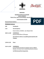 Programa Preliminar Seminario