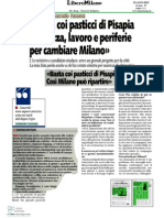 Basta coi pasticci di Pisapia. Sicurezza, lavoro e periferie per cambiare Milano