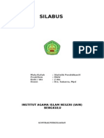 Silabus Statistik Pendidikan terapan/PAI by Sukarno