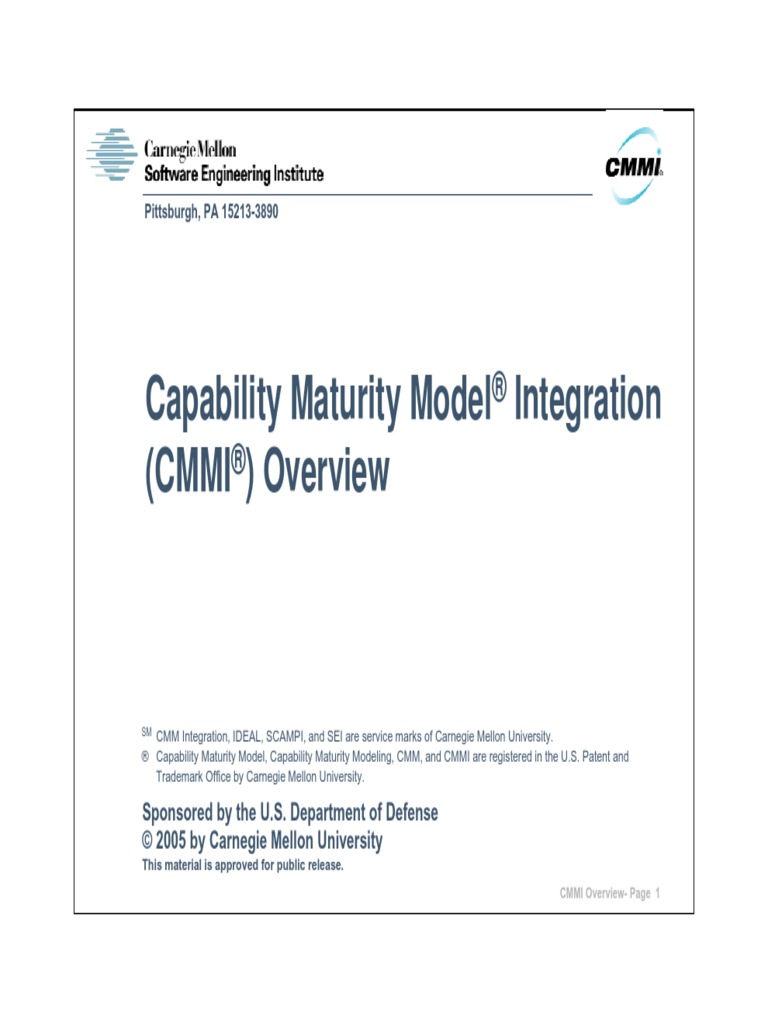 Cmmi Overview05 PDF | PDF | Software Engineering | Systems Engineering
