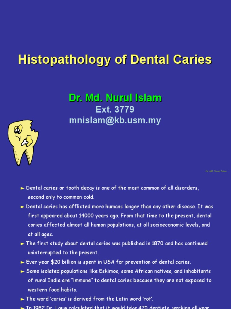 Histopathology of Dental Caries | PDF