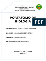 Portafolio de Biologia - Mario Astudillo