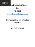 Download O level Islamiat Notes by Bashir Gul SN275746428 doc pdf