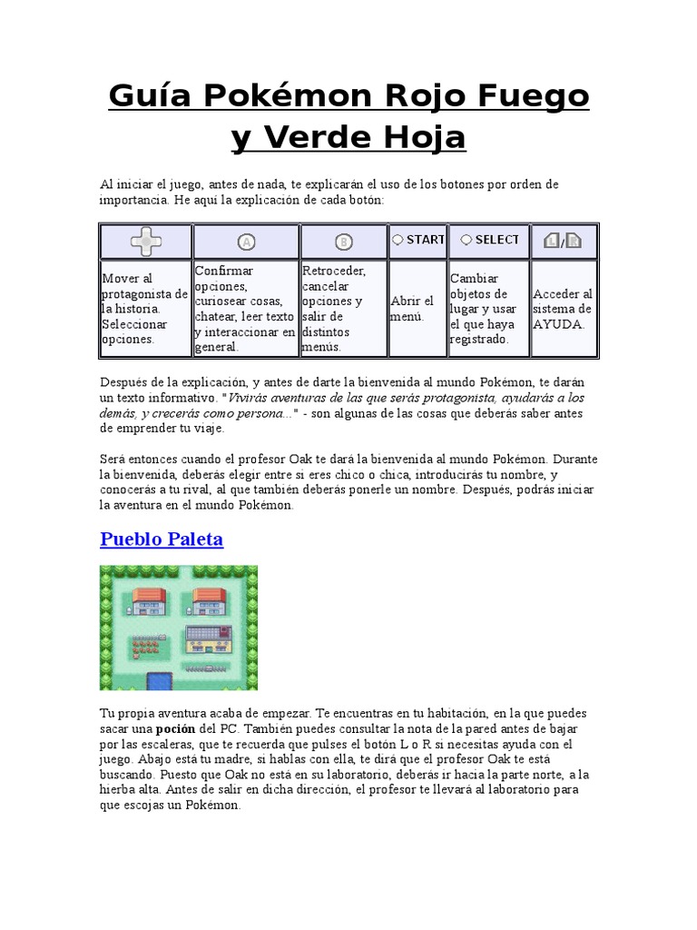 Guía para Pokédex Nacional en rojo fuego