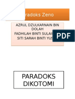 Paradoks Zeno Azrul Sarah Dila