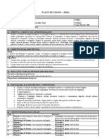 Plano de Disciplina e Cronograma de Atividades