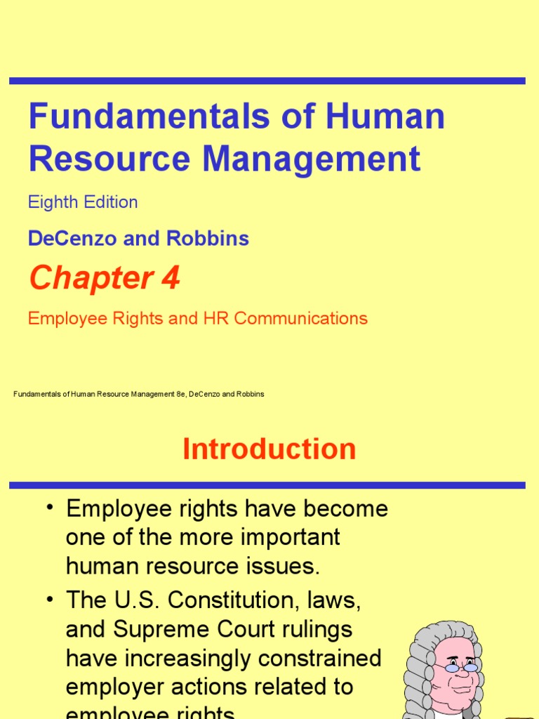 Fundamentals of Human Resource Management PDF At Will Employment