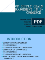 Role of Supply Chain Management in E-Commerce