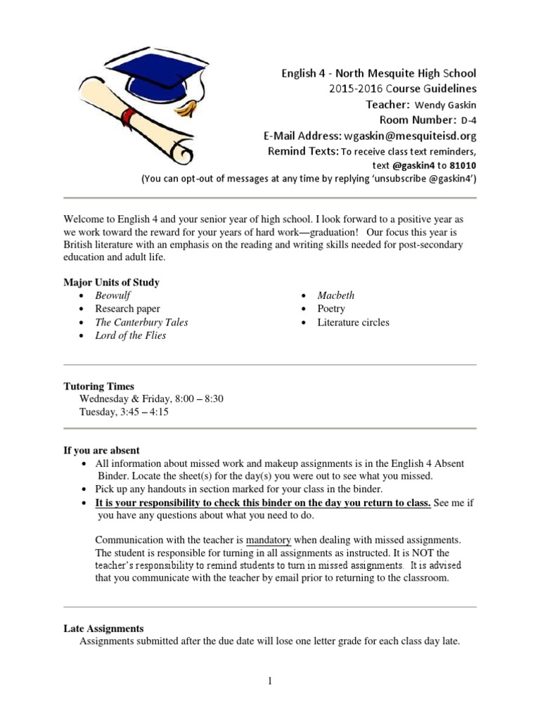Coursework guidelines picture