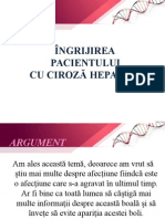 Ingrijirea Pacientului Cu Ciroza Hepatica