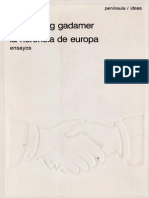 Hans-Georg Gadamer - La Herencia de Europa