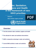 Water, Sanitation, Hygiene and Health in The Framework of New WHO Priorities